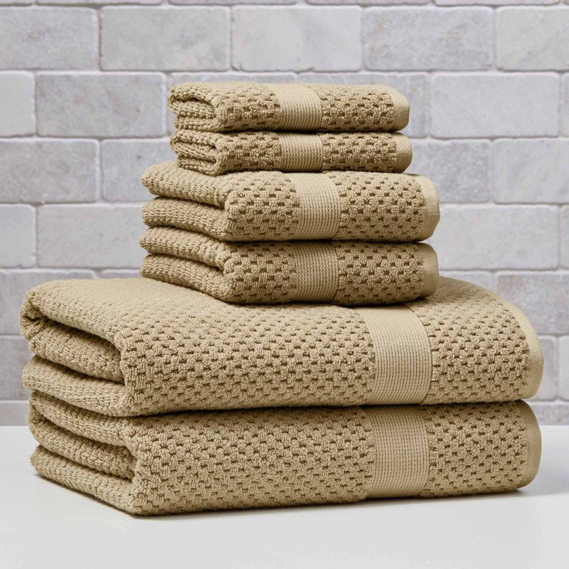 Better Homes & Gardens Soft Cotton Popcorn Textured Hand Towel - Almond Biscuit