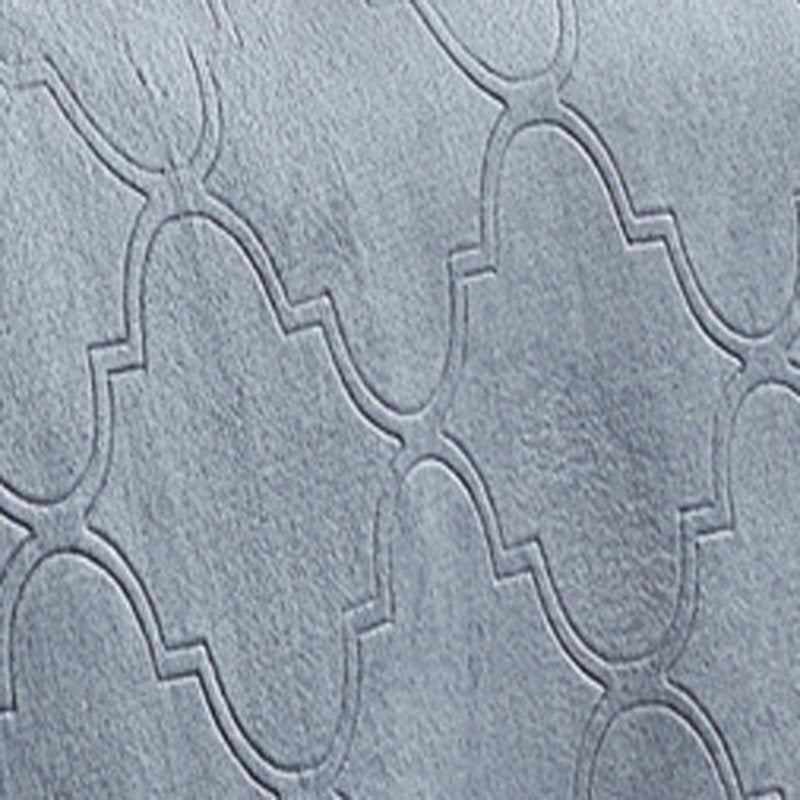 King Blue Summer Ogee Velvet Plush Blanket - Hot-Pressed Luxury Bedding