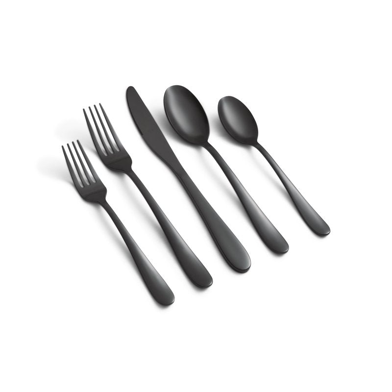 Stainless Steel Dinner Knife - Black, 4 Pack - Cambridge Byram
