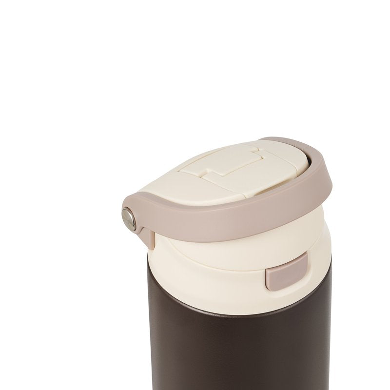 24oz Stainless Steel 2-in-1 Water Bottle with Straw & Chug Lid - Brown