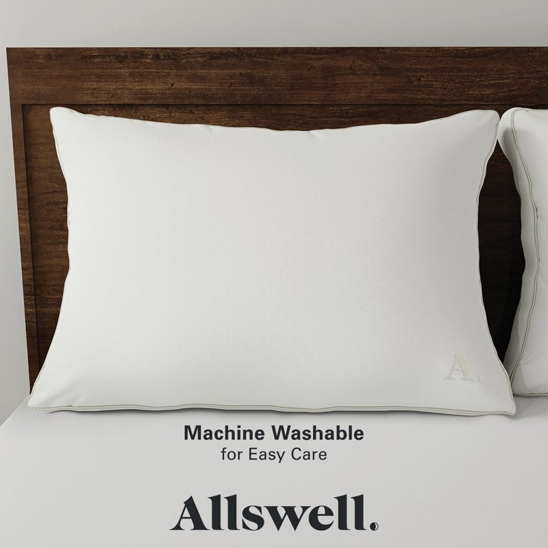 Allswell Down Alternative Firm King Bed Pillow - Support for All Positions