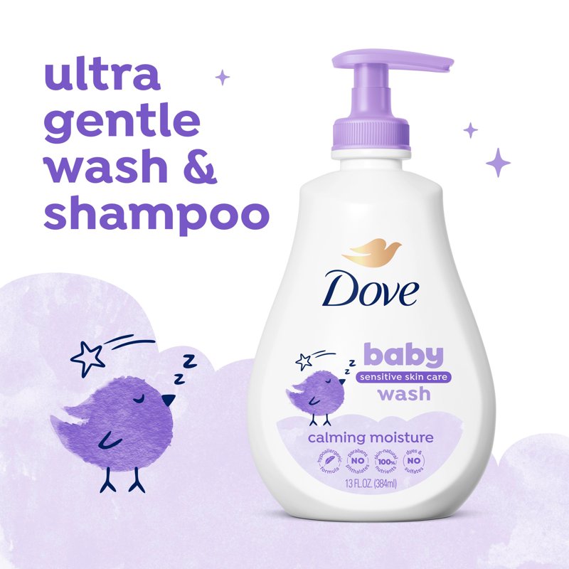 Calming Moisture Hypoallergenic Baby Wash - Tear-Free Cleanser