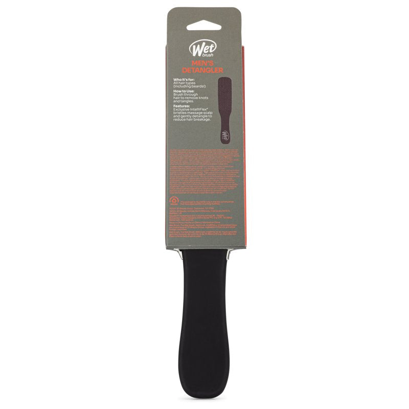 Men's Detangler Hairbrush for Scalp & Beard - Black