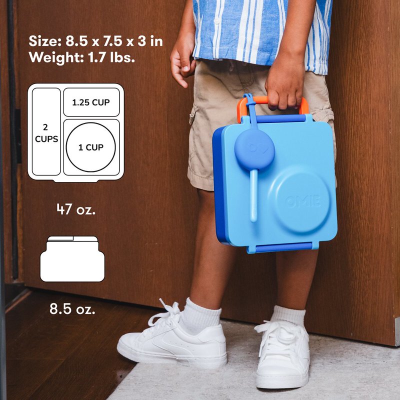 Insulated Bento Box for Kids - Leakproof Lunch Box - Blue