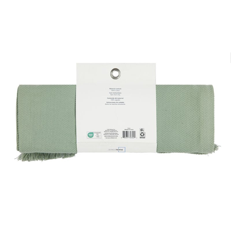 14" x 72" Global Woven Green Cotton Table Runner - 3 Pack
