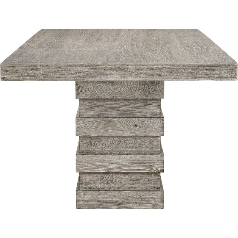 Faustine Dining Table - Salvaged Light Oak Finish