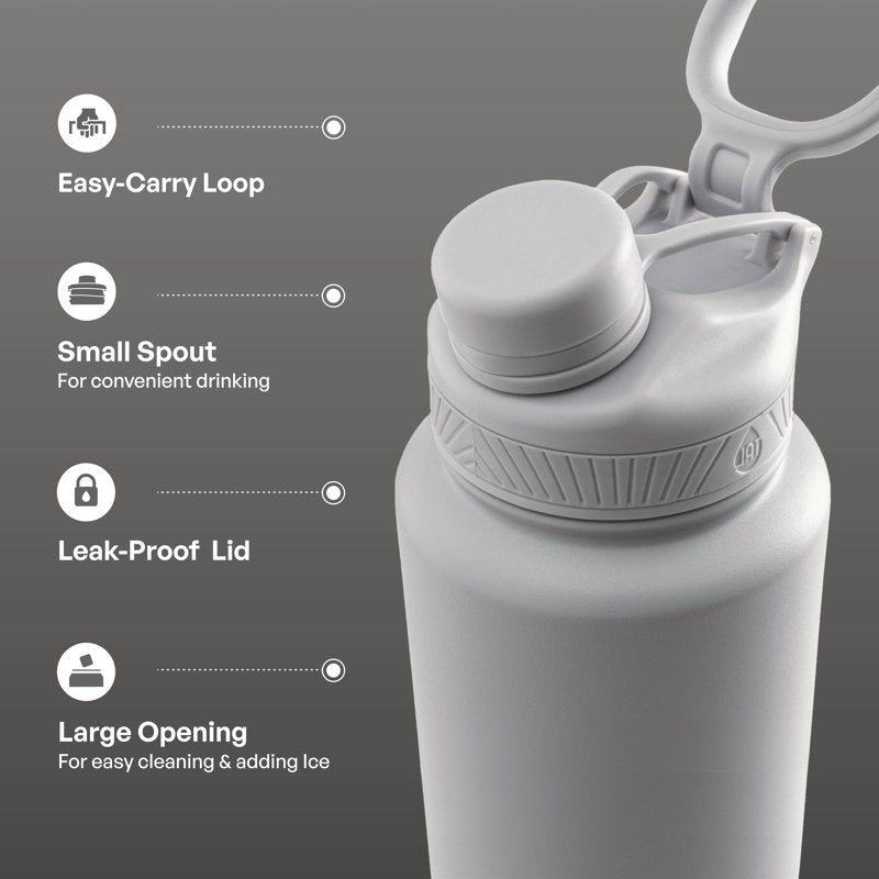 Stainless Steel Ranger Water Bottle 40oz - Gray Blue