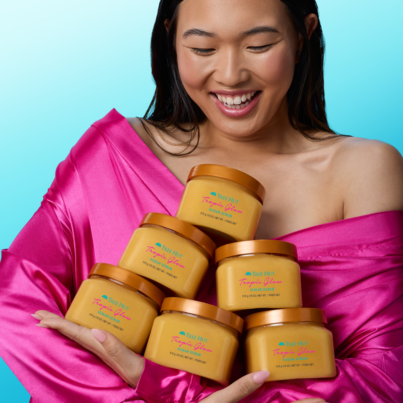 Shea Sugar Body Scrub - Exfoliating & Firming Skincare, 18 oz