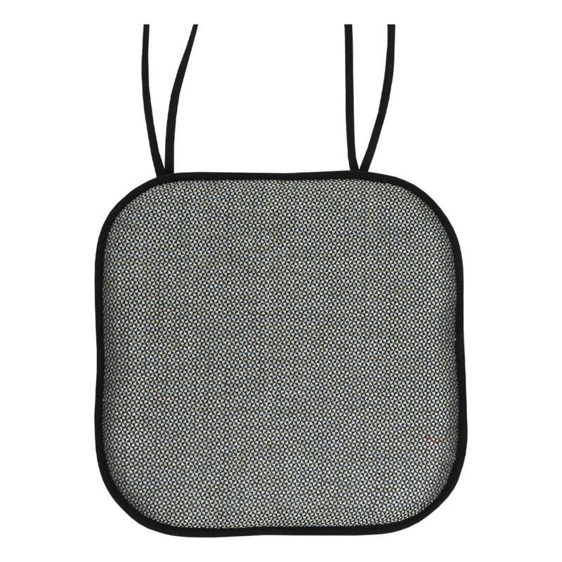 16" x 16" Black and Sage Blue Chair Pad Cushions - 6 Pack