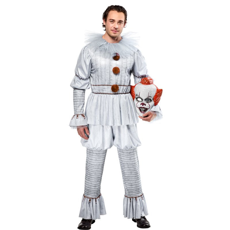 Adult Pennywise Costume for Men Medium 36/38 Halloween Horror Clown