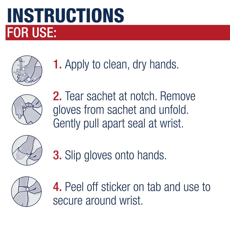 Repairing Hand Masks for Dry Hands - Moisturizing Shea Butter Gloves, 1 Pair