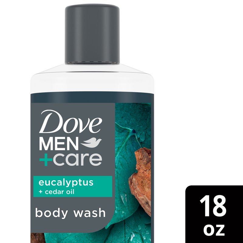 Eucalyptus & Cedar Oil Body Wash for Men - 18 oz Hydrating Cleanser