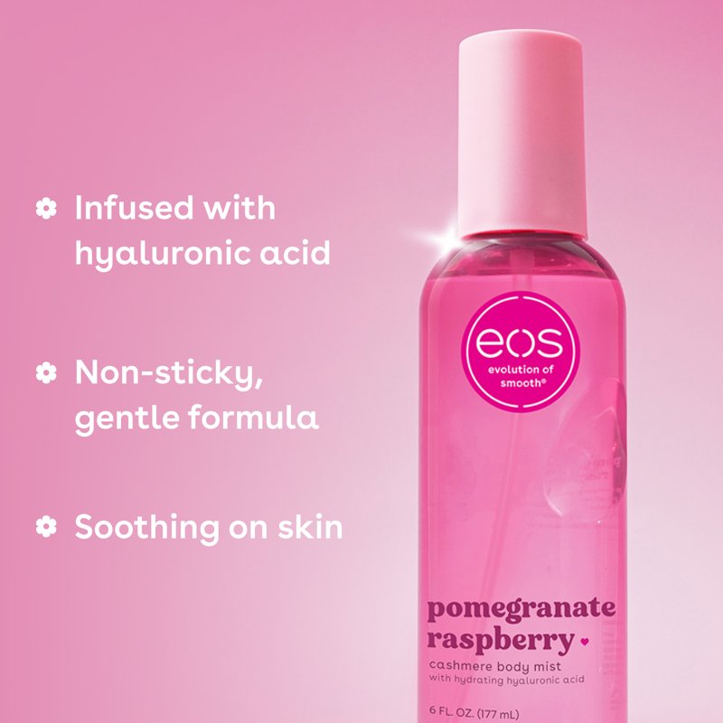 Pomegranate Raspberry Fine Fragrance Body Mist - Hydrating Hair & Body Spray - 6 fl oz