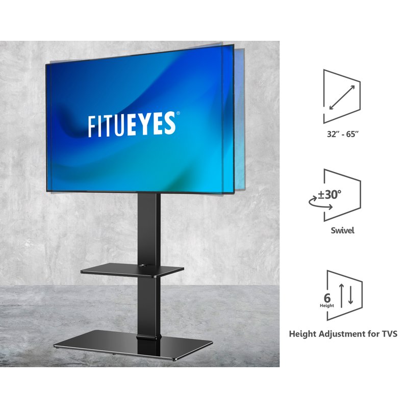 Universal TV Stand Mount with Swivel Bracket for 32-65" TVs
