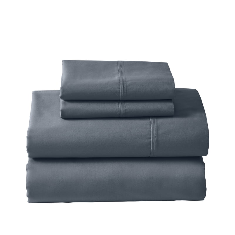 Better Homes & Gardens Cool & Crisp King Cotton Percale Sheet Set - Gray