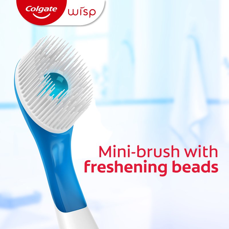 Disposable Mini Travel Toothbrushes with Peppermint Bead, 24 Count