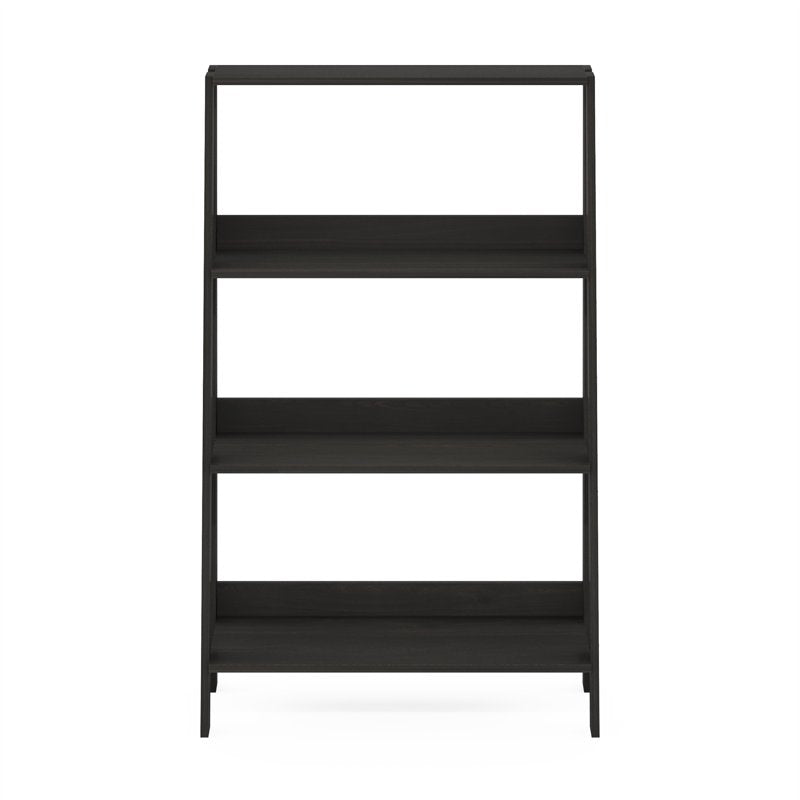 4-Tier Ladder Bookcase Display Shelf - Espresso Finish
