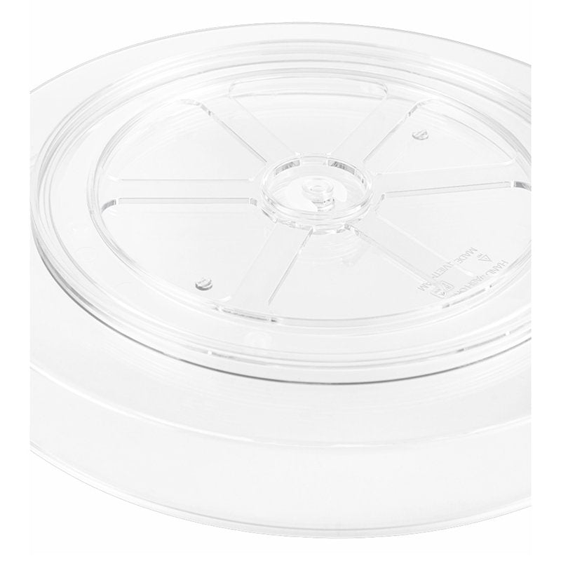11" Clear Low Turntable for Kitchen Organization - 360-Degree Spin
