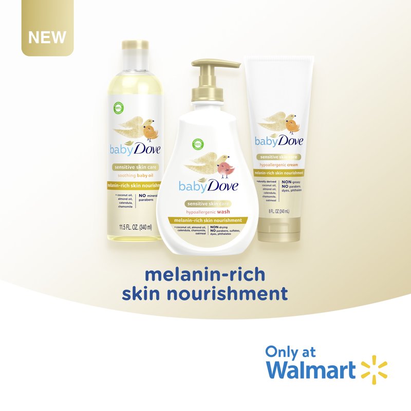 Baby Dove Hypoallergenic Body Wash - Melanin-Rich Nourishment, 13 fl oz