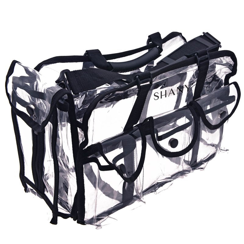 Large Clear Professional Makeup Bag with Shoulder Strap