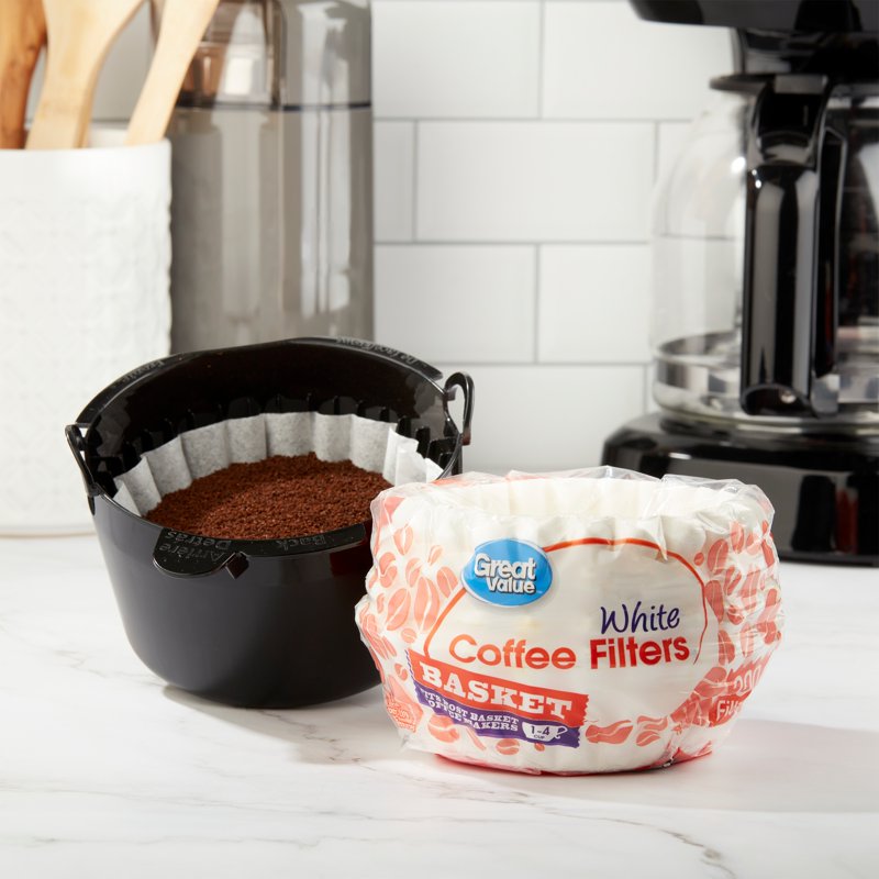 Basket Coffee Filters - 1-4 Cup, 200 Count, 4 Pack