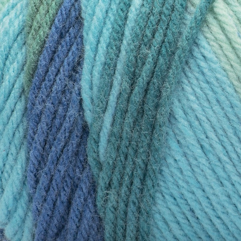 Red Heart Super Saver Worsted Acrylic Yarn Peacock - 5oz/142g, 260yd, Color Variation