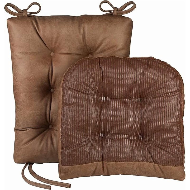 Non-Slip Rocking Chair Cushion Set - 2 Piece, Brown