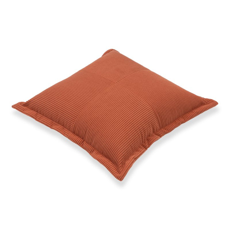 Brown 18x18 Inch Corduroy Velvet Decorative Throw Pillow - Mainstays