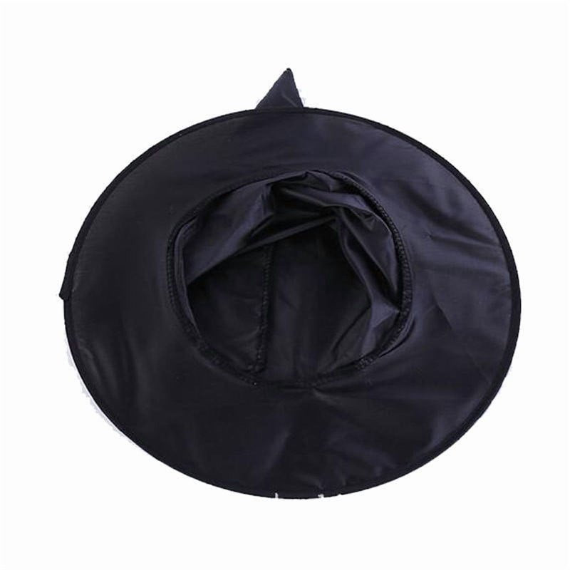 Halloween Witch Hat Set - Black Hanging Witches with Rope, 14-Inch, Variation #20