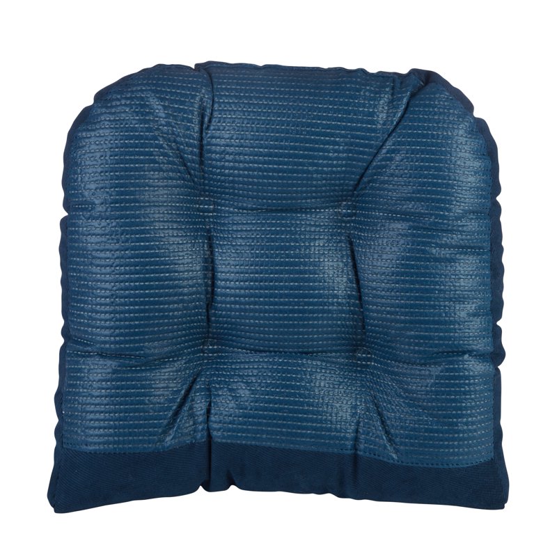 Non-Slip Chair Cushion Set of 2 - 15" x 15" - Blue