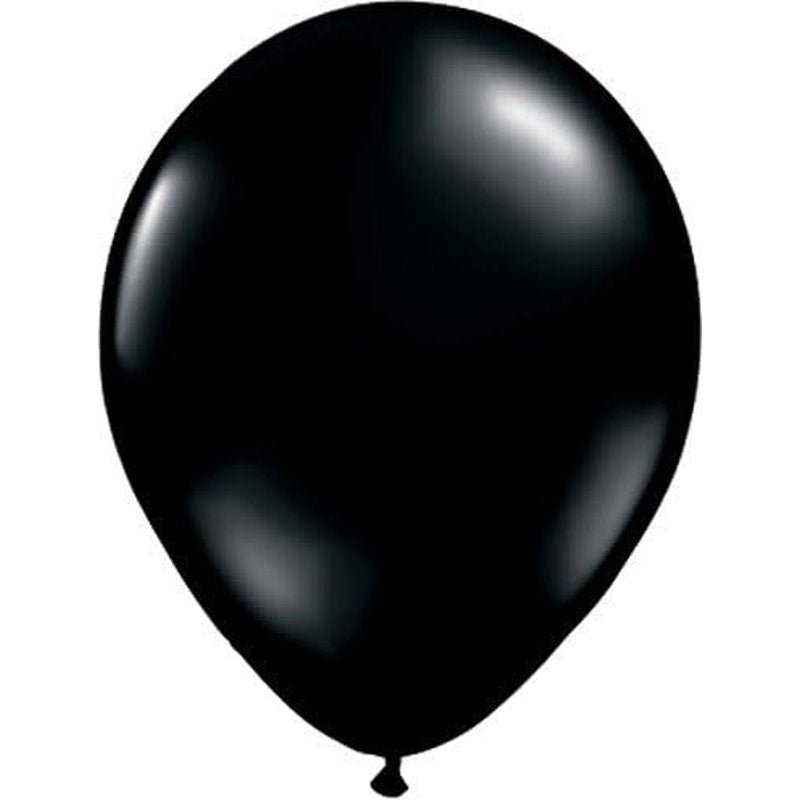 Halloween Caution Balloons Latex 11-Inch 6 Pack - Black and Red Party Decorations