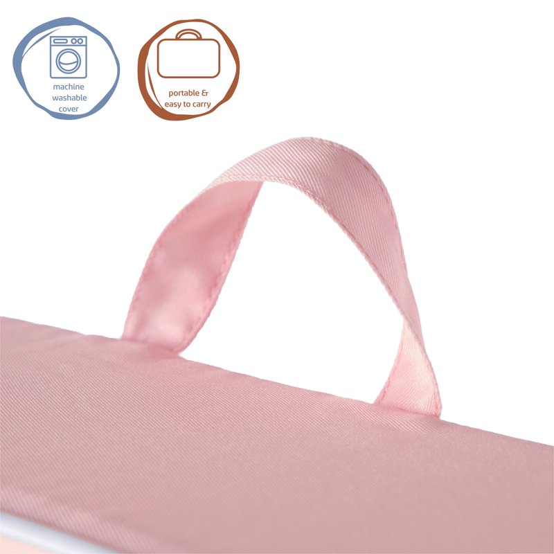 Kids Foam Chair - Pink, Cozy & Removable Cover, Portable