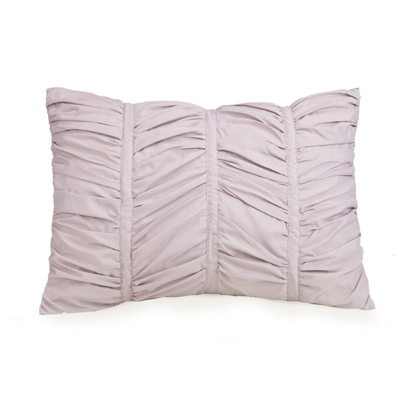 King Purple Pleated Comforter Set with Shams - Modern Heirloom Emily