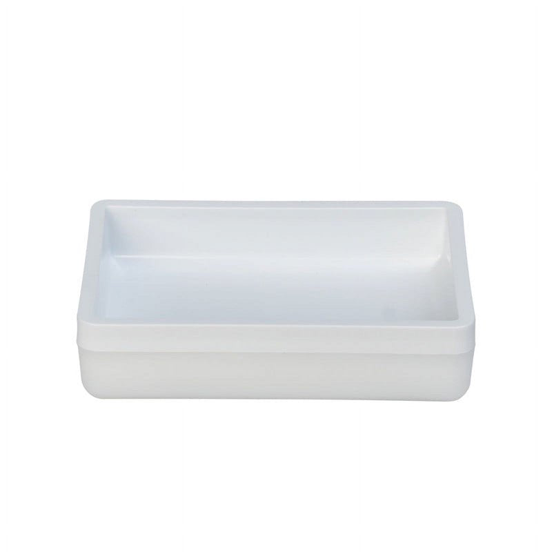 Mainstays Frosted White Plastic Soap Dish - 4 Pack