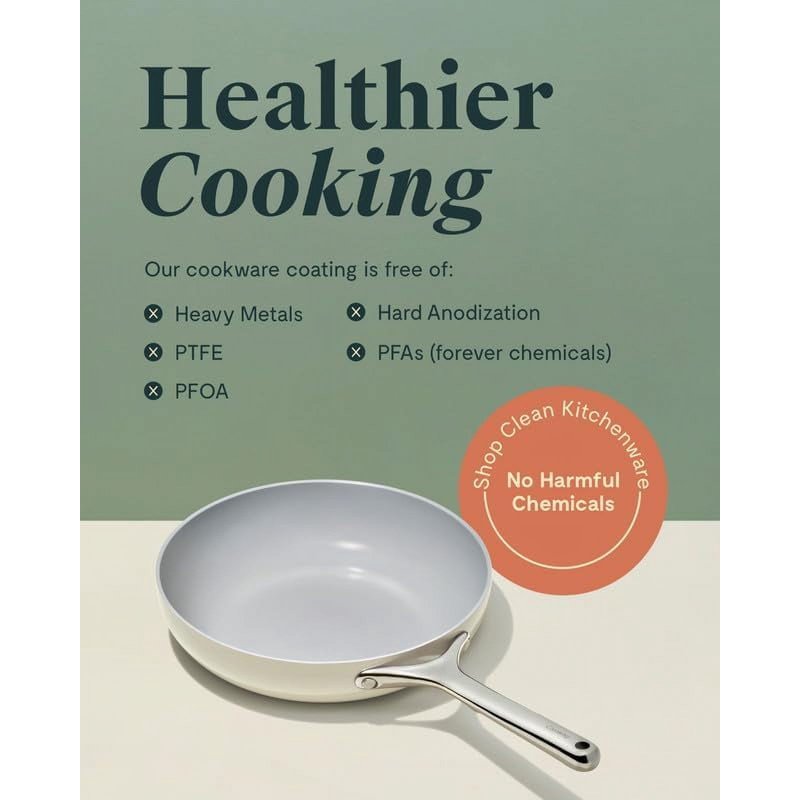 10.5" Gray Ceramic Non-Stick Fry Pan - Effortless Cooking