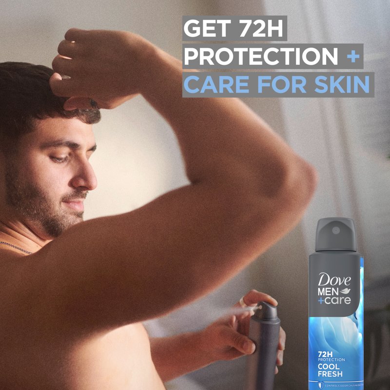 Cool Fresh Antiperspirant Deodorant Spray for Men - 72-Hour Protection, 3.8 oz Twin Pack