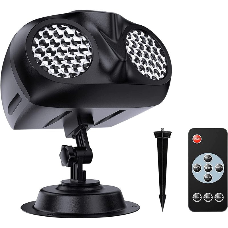 Morttic Owl Snowflake Projector Lights - Waterproof LED Snowfall Spotlight with Remote, Christmas & Holiday Garden Decor