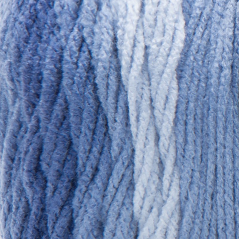 (3 Pack) Red Heart Super Saver Ombre Acrylic Yarn - Blue Gradient, 10oz/283g, 482 Yards