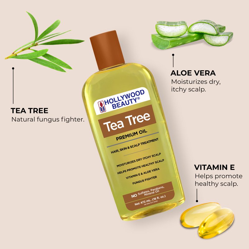 Tea Tree Oil for Hair, Scalp & Skin - 16 fl oz