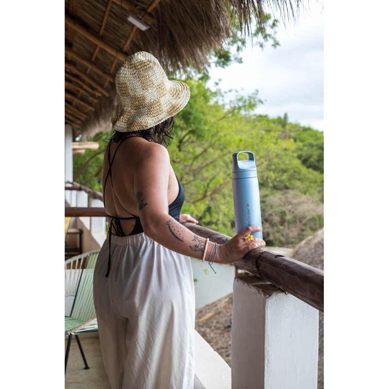 Stainless Steel Water Filter Bottle - 18oz - Seafoam