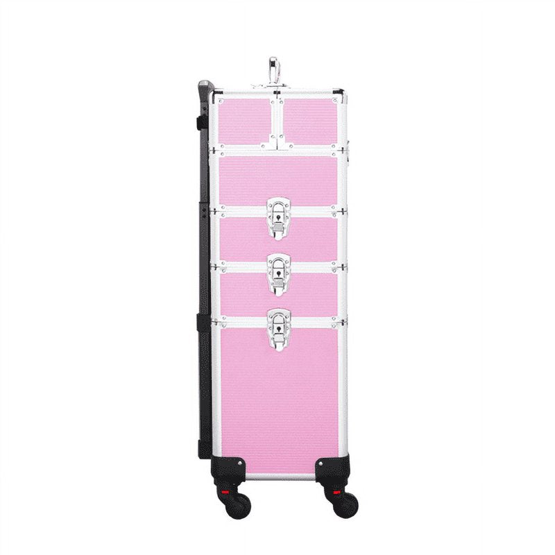 Professional Aluminum Makeup Case with Wheels - Multiple Colors