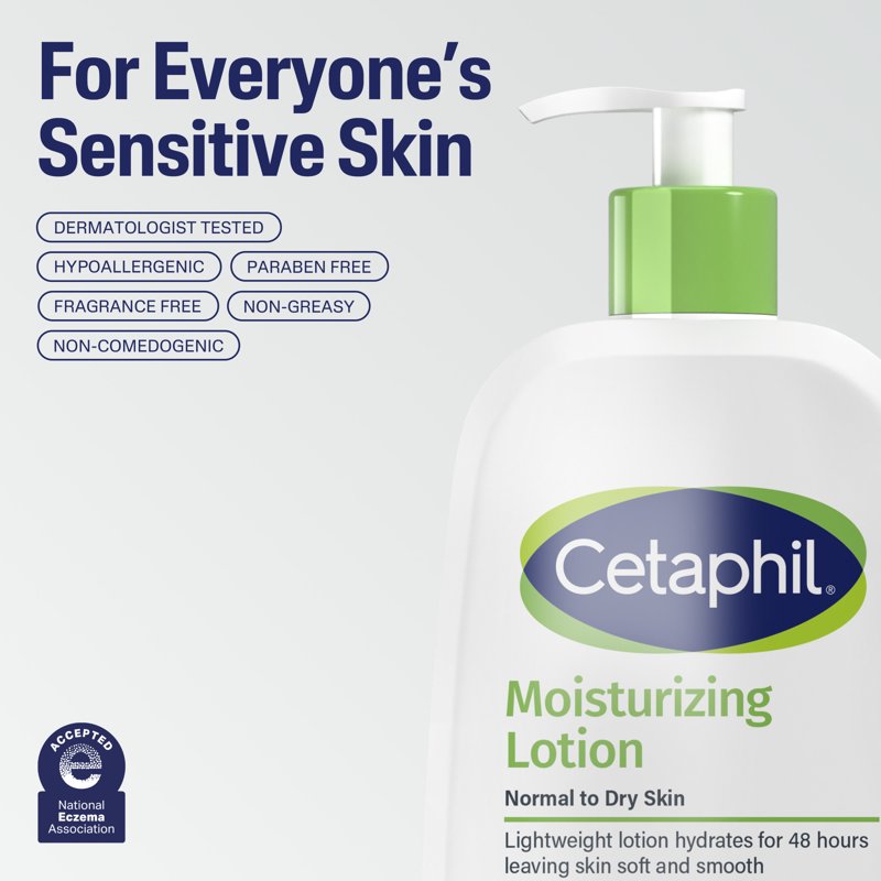 Moisturizing Lotion for Normal to Dry Skin, 3.4 fl oz - Fragrance Free