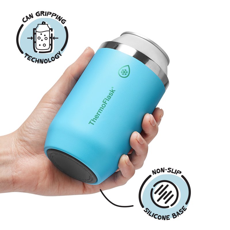12 oz Insulated Can Cooler and Cup - Vivid Blue