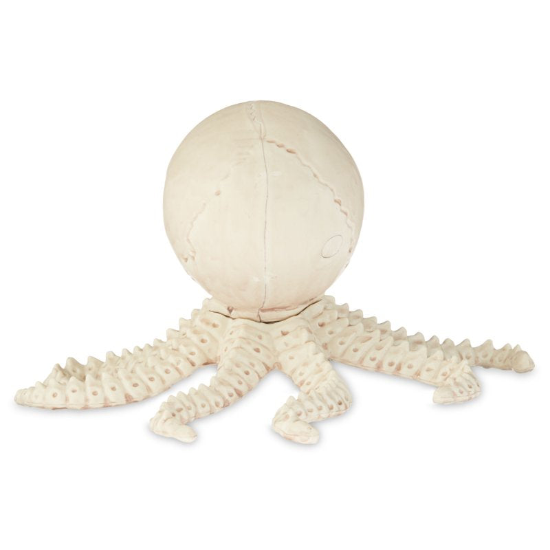 Faux Skeleton Fish Halloween Decoration - Nautical Creepy Wall Hanging with Movable Jaw - 10 Inches