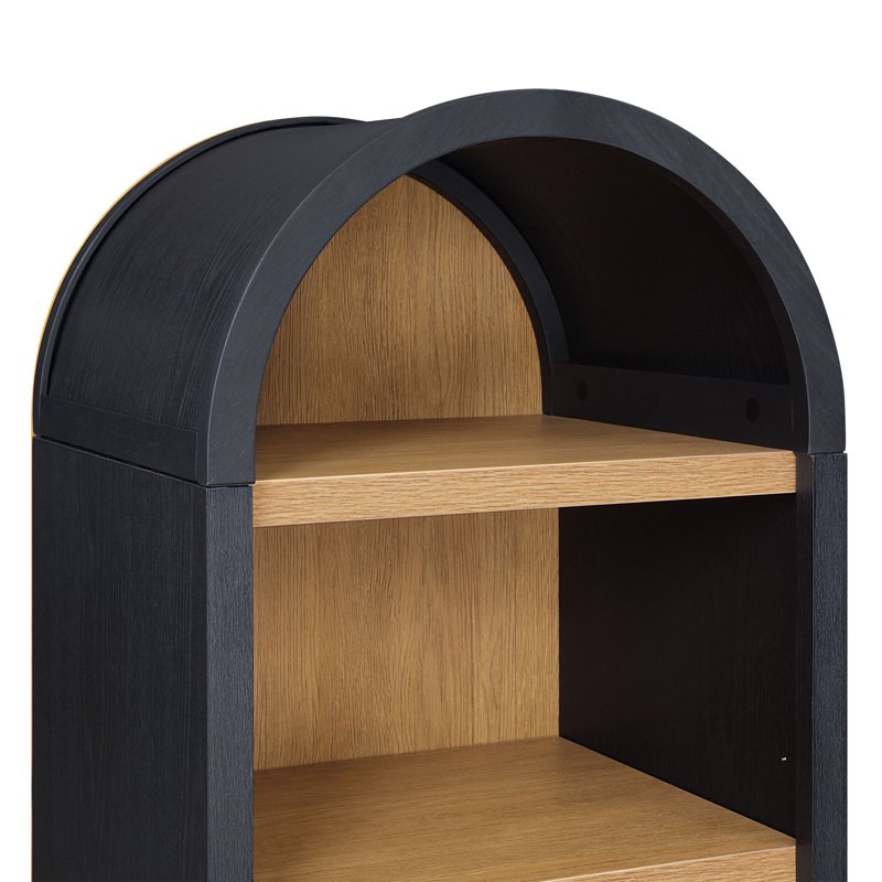 Juliet Narrow Arch Bookcase with Adjustable Shelves - Multiple Finishes