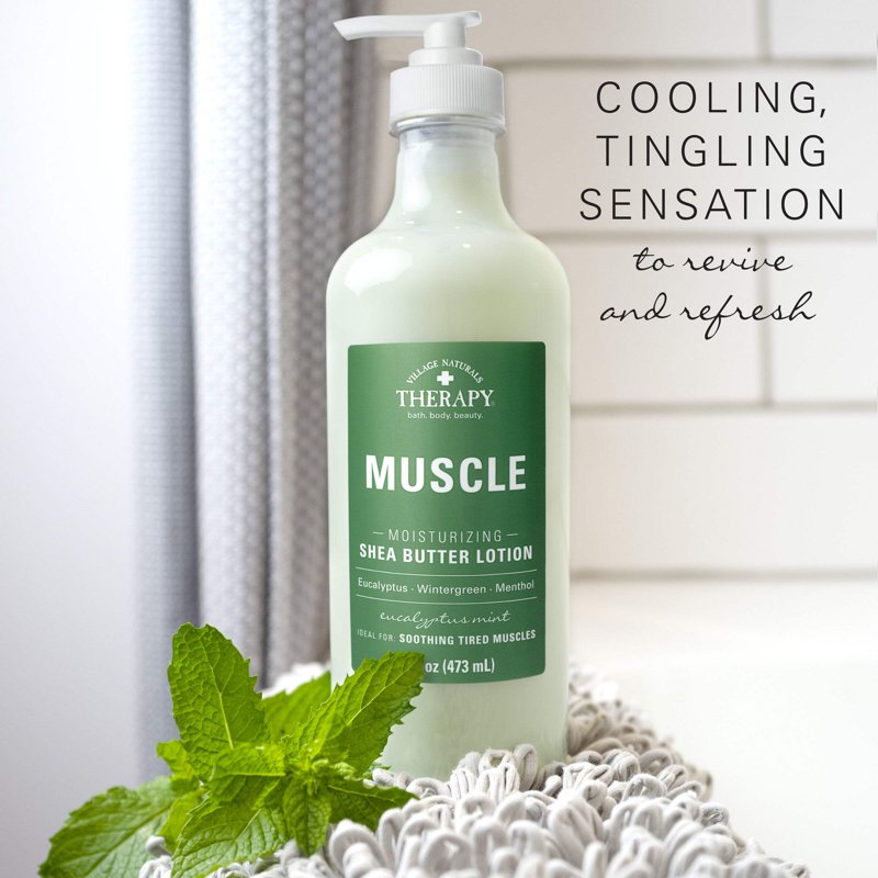 (2 pack) Village Naturals Therapy Muscle Relief Hand & Body Lotion