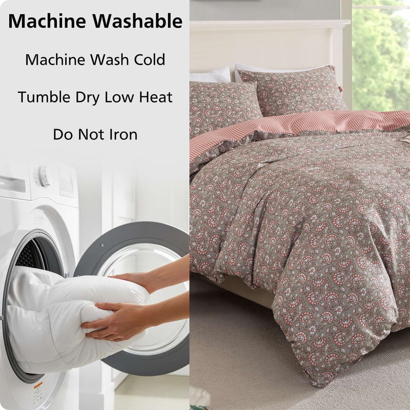 Mainstays King Duvet Cover Set All-Season 3-Piece Grey Variation of THIS listing