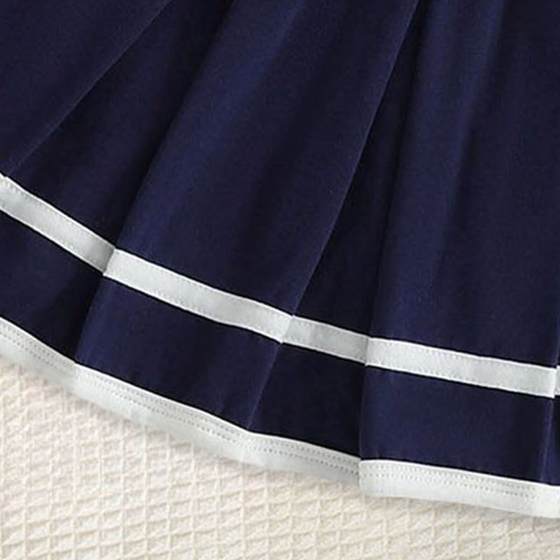 Toddler Girl Cheerleader Outfit Set - Shirt and Skirt Halloween & Sports