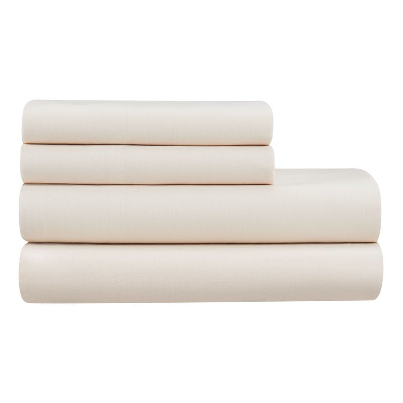 King Tan Lyocell & Linen Blend Percale Bed Sheet Set - Hotel Style