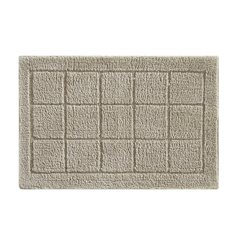 Mainstays 15-Piece Taupe Textured Bathroom Set – Shower Curtain, Rugs & Hooks